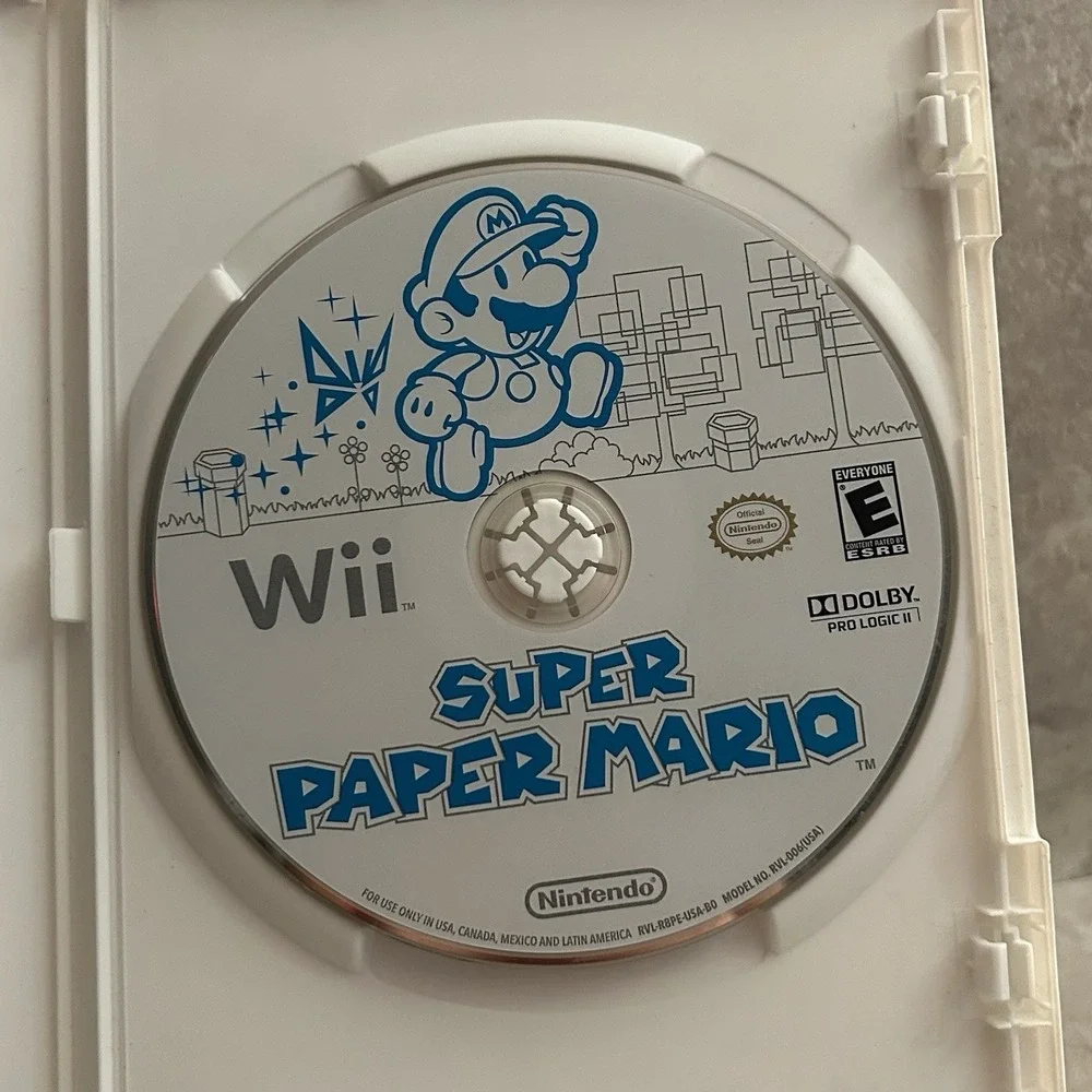 Super Paper Mario Nintendo Wii Complete CIB